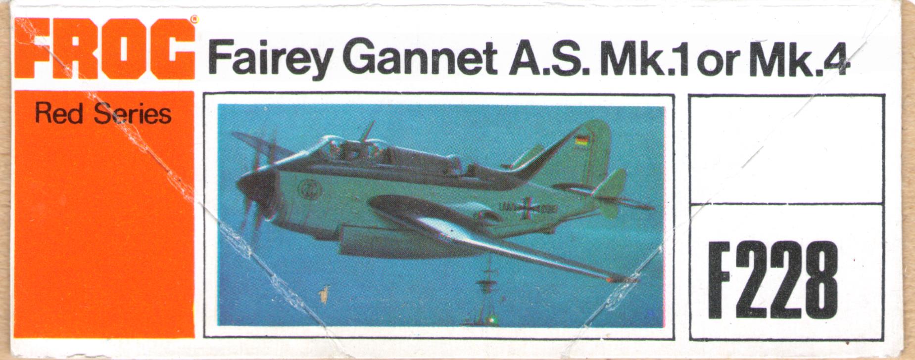 Коробка FROG F228 Fairey Gannet